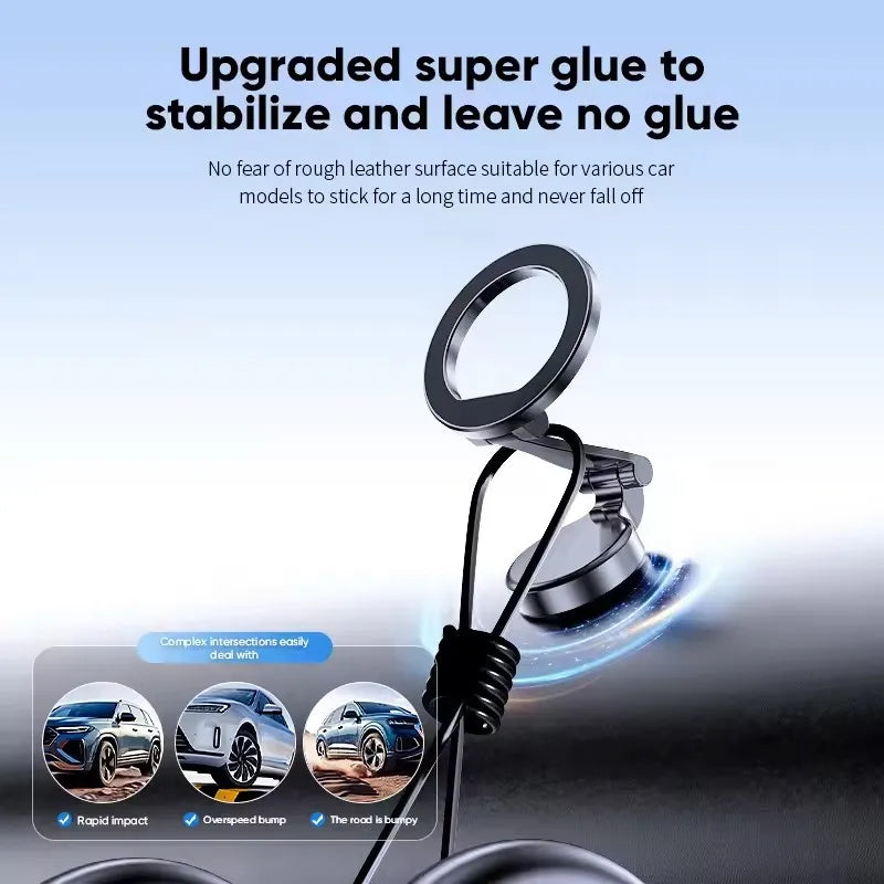 1080 Magsafe Car Phone Holder For Vehicles Mobile Support For The Car Cell Phone Holder in Car For iPhone 16 15 Pro Max Plus.