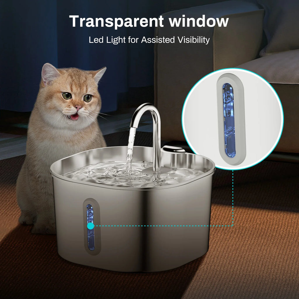 Stainless Steel Cat Water Fountain.