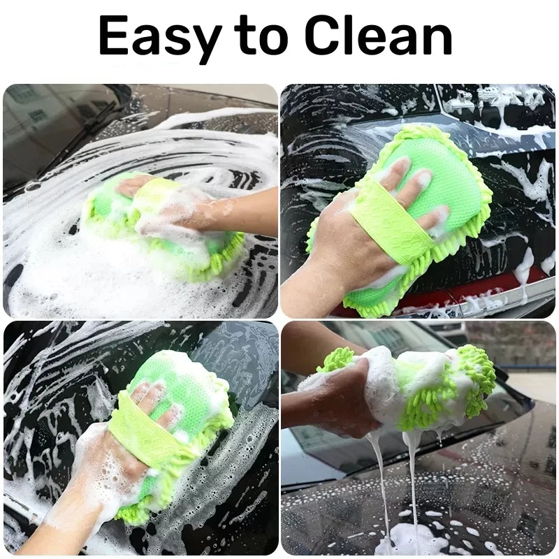 Microfiber Car Washer Sponge Cleaning Car