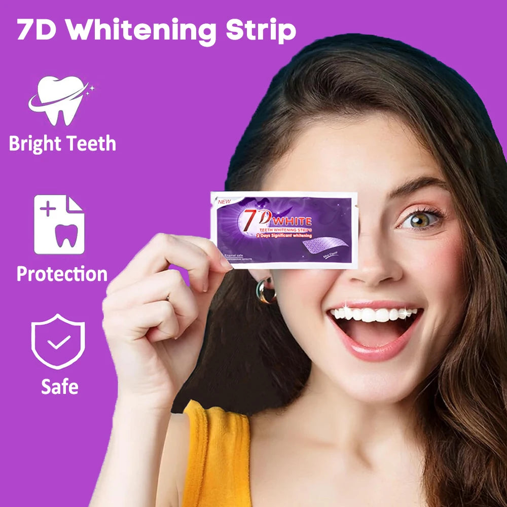 Purple Teeth Whitening Strip No Sensitive Teeth Bleaching