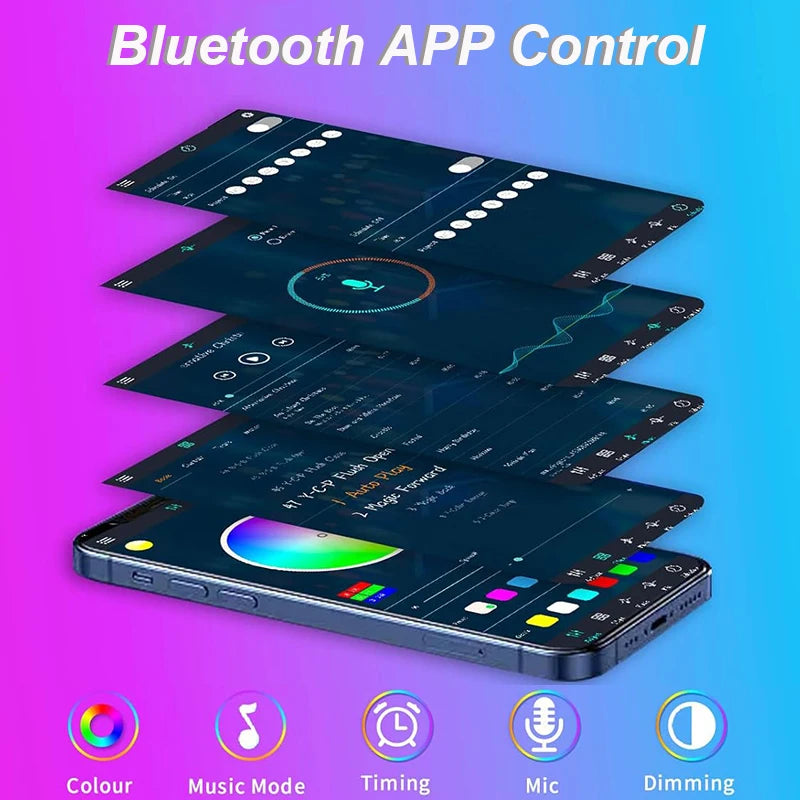 Bluetooth Touch LED Strip Lights RGB