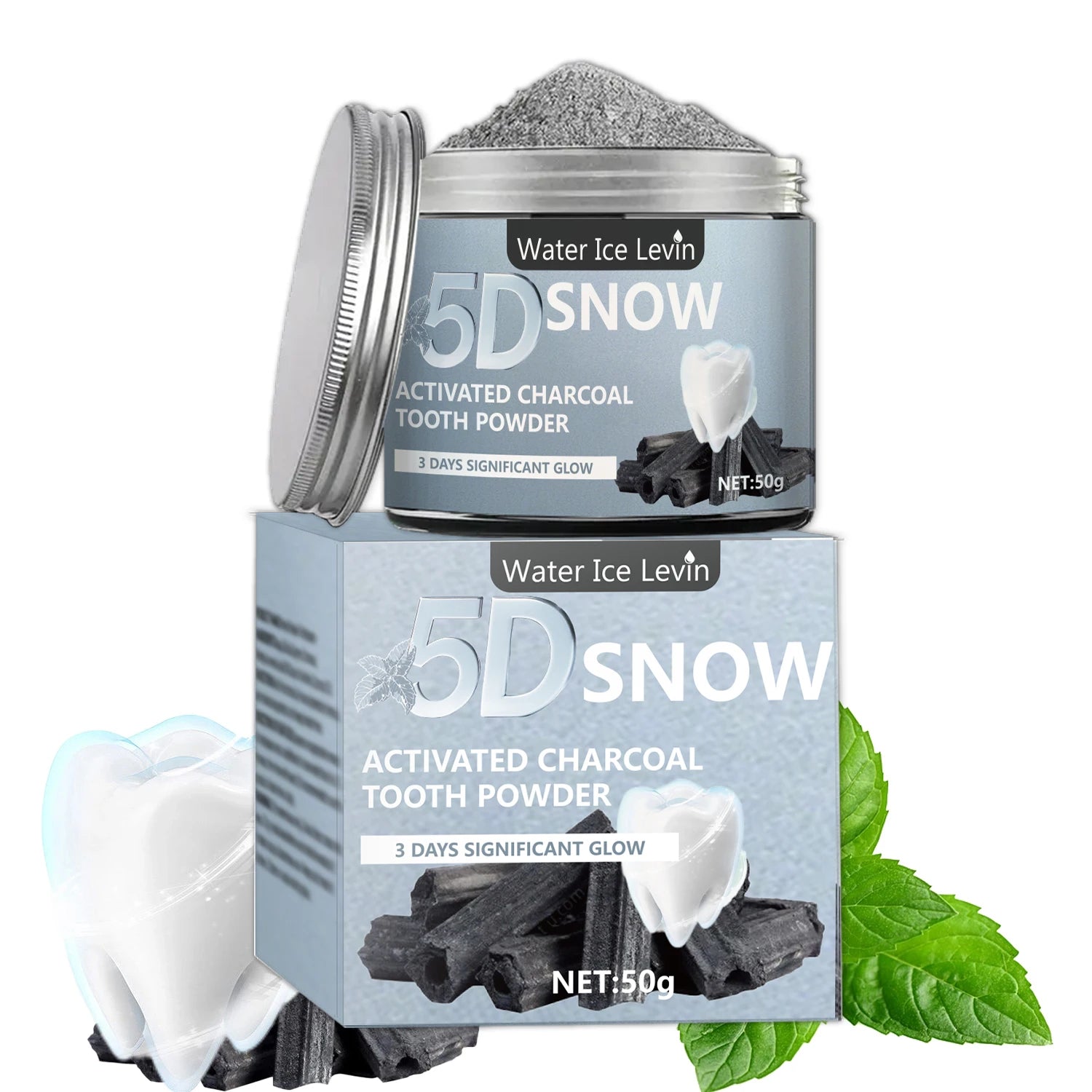 Bamboo Charcoal Teeth Whitening Powder -