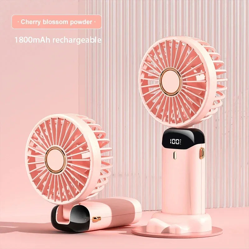 Portable Handheld Mini Fan Foldable Neck Hanging