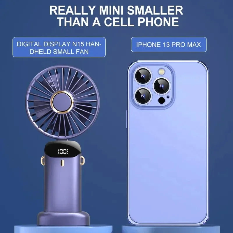 Portable Handheld Mini Fan Foldable Neck Hanging