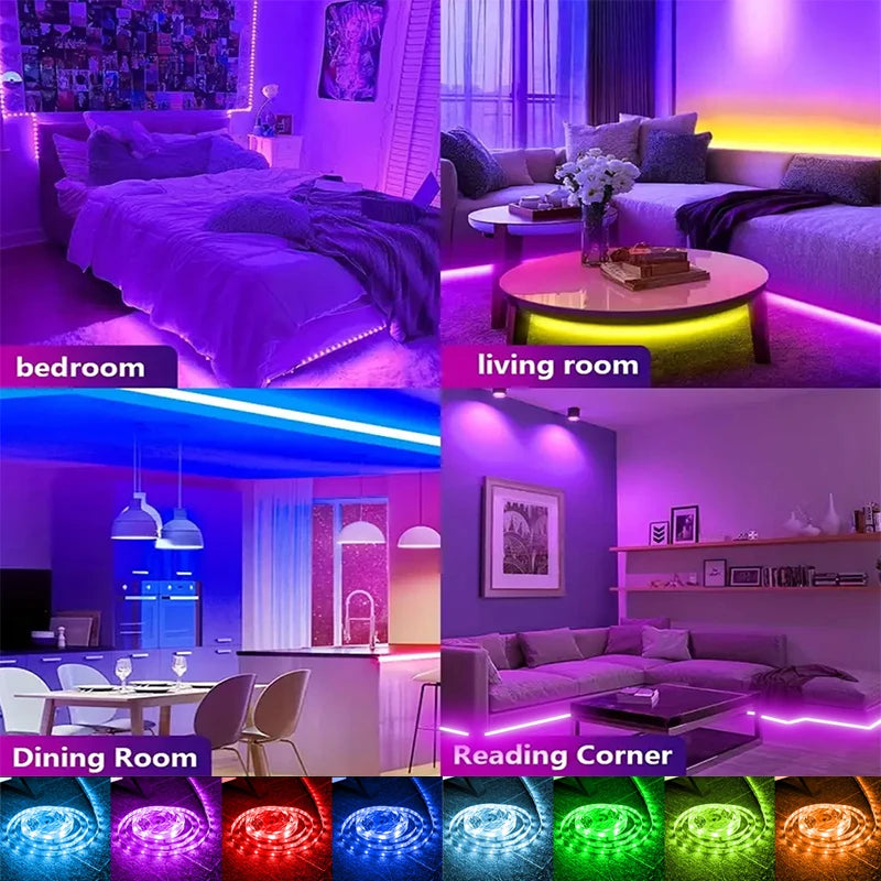 LED Strip Lights RGB 5050 LED Strips Bluetooth APP Control