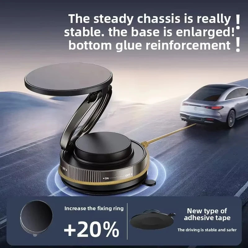 Magnetic Phone Holder for car, 360° Rotatable, Foldable & Adjustable Magnetic Car Mount, , Compatible with iPhone & Other Phones.