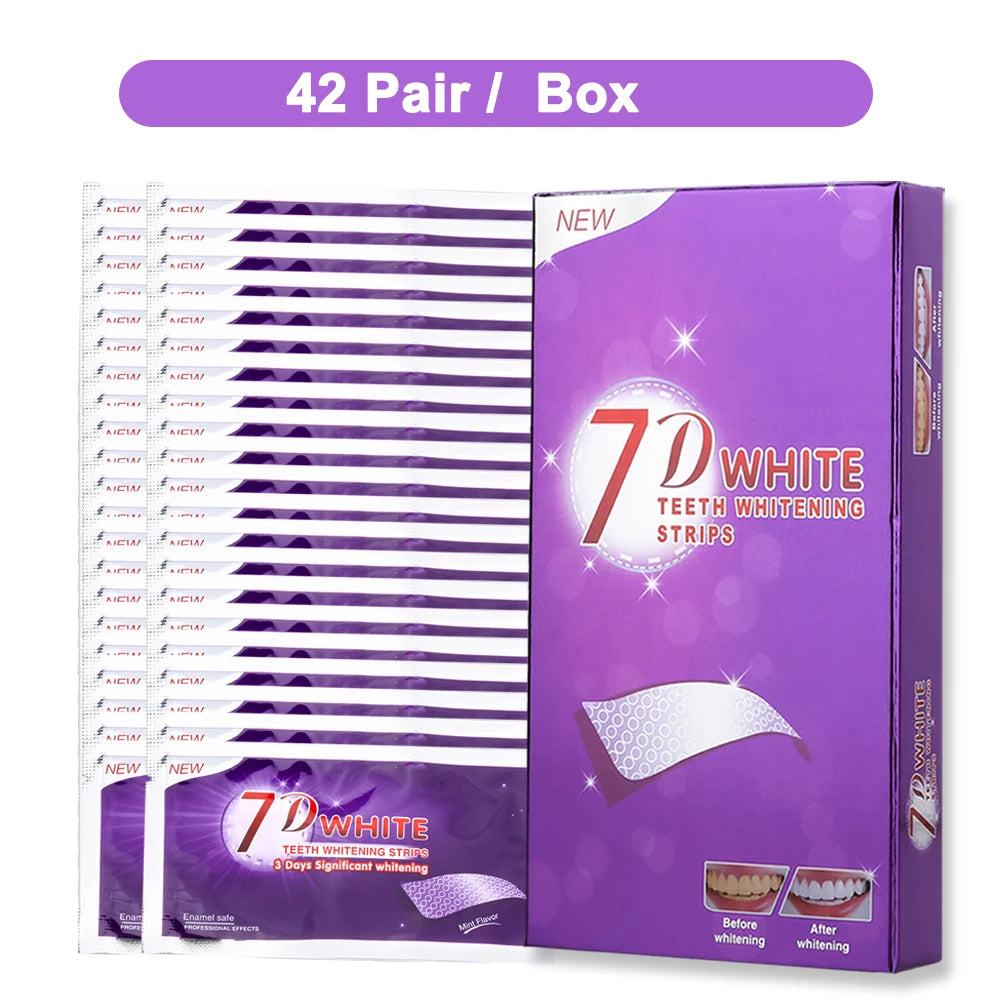 Purple Teeth Whitening Strip No Sensitive Teeth Bleaching