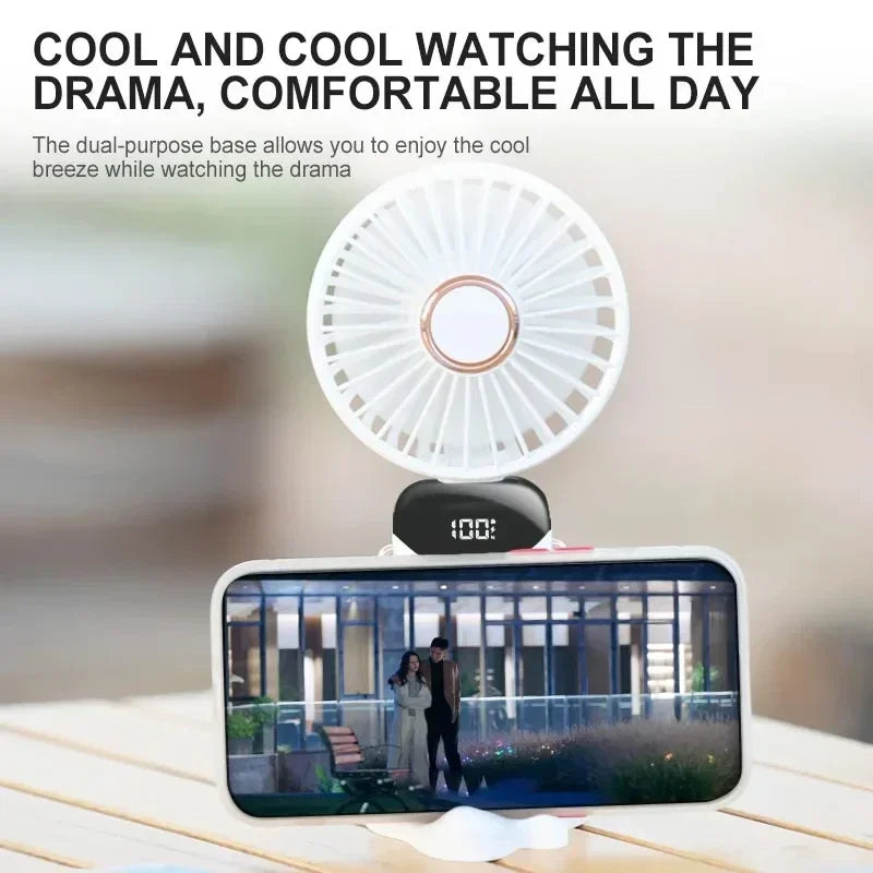 Portable Handheld Mini Fan Foldable Neck Hanging