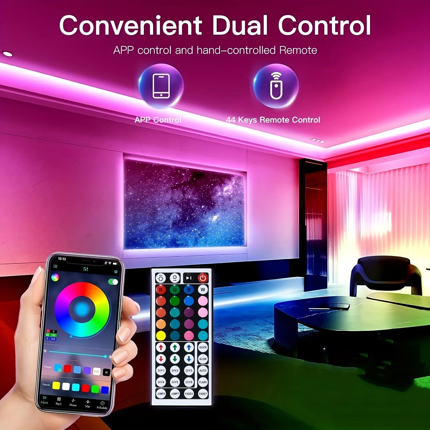 LED Strip Lights RGB SMD5050 1M-40M