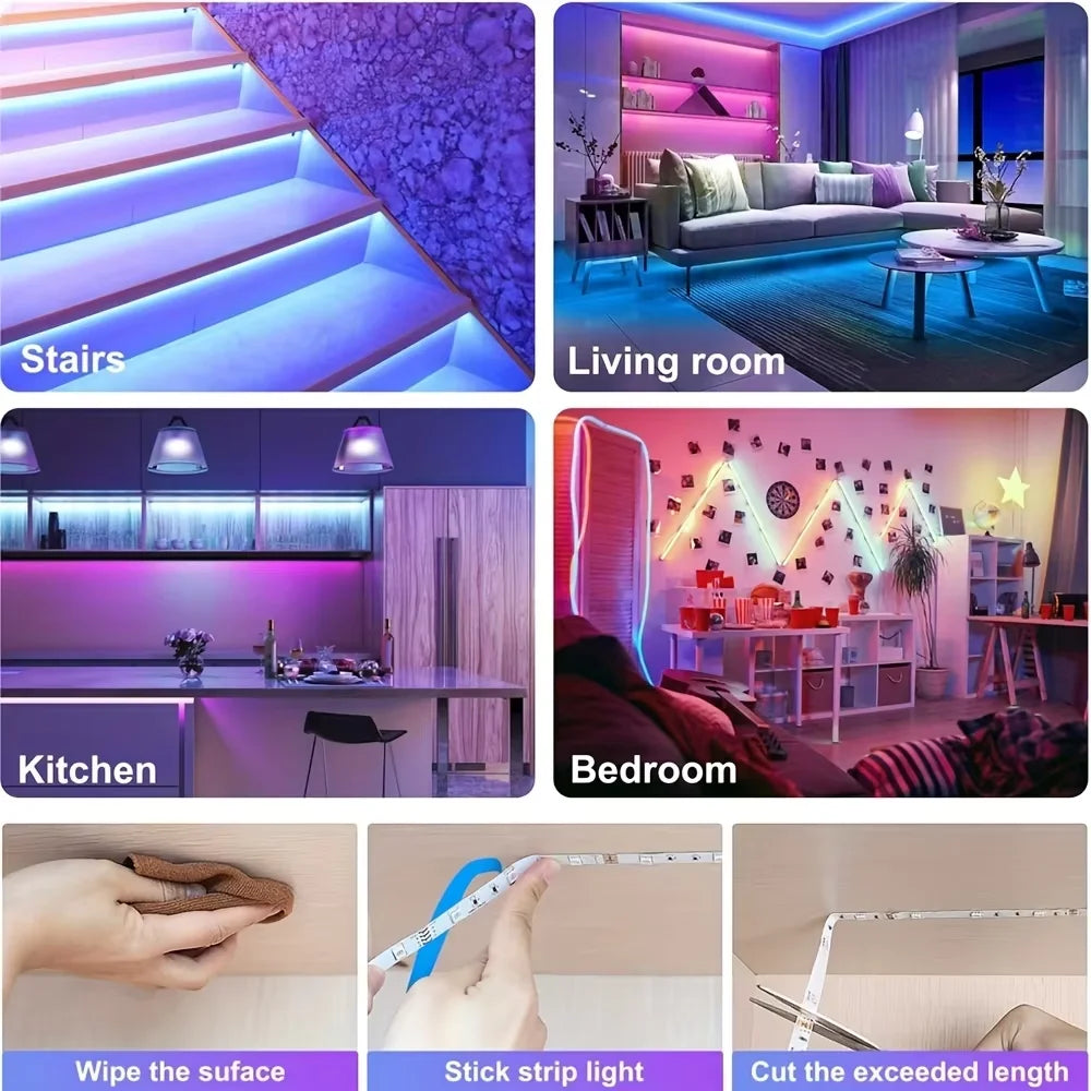 LED Strip Lights RGB SMD5050 1M-40M