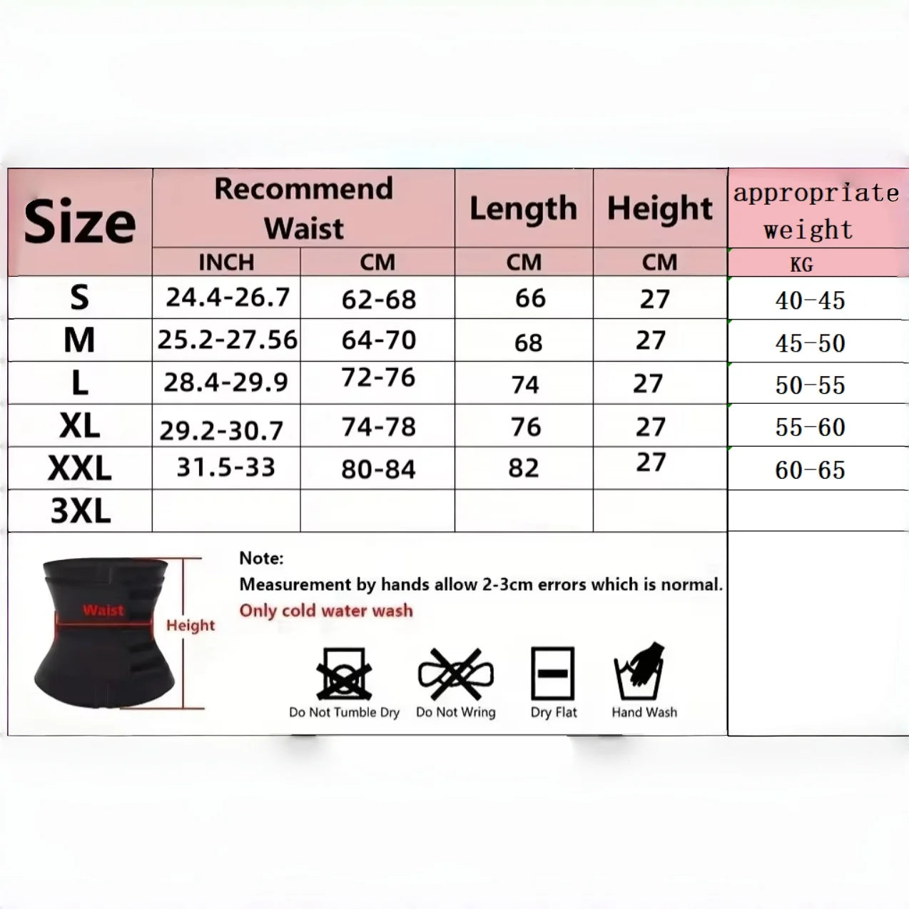 1pc Waist Trainer Slimming