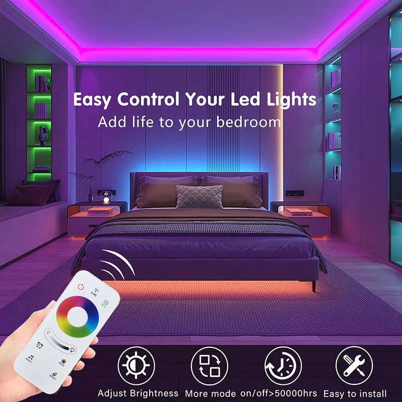 Bluetooth Touch LED Strip Lights RGB