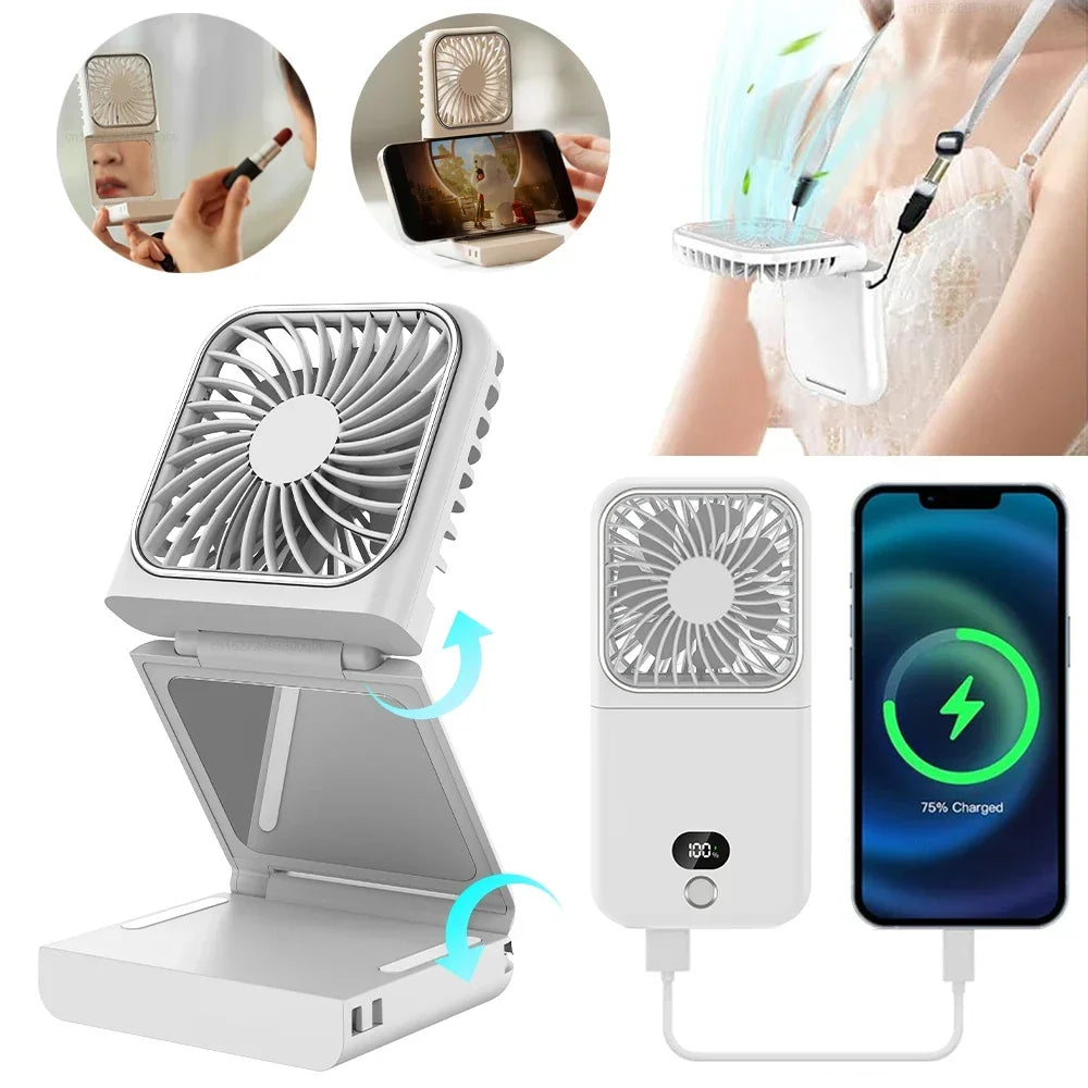 portable Neck Fan Foldable Mini Handheld